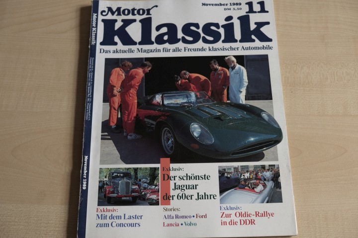 Deckblatt Motor Klassik (11/1989)